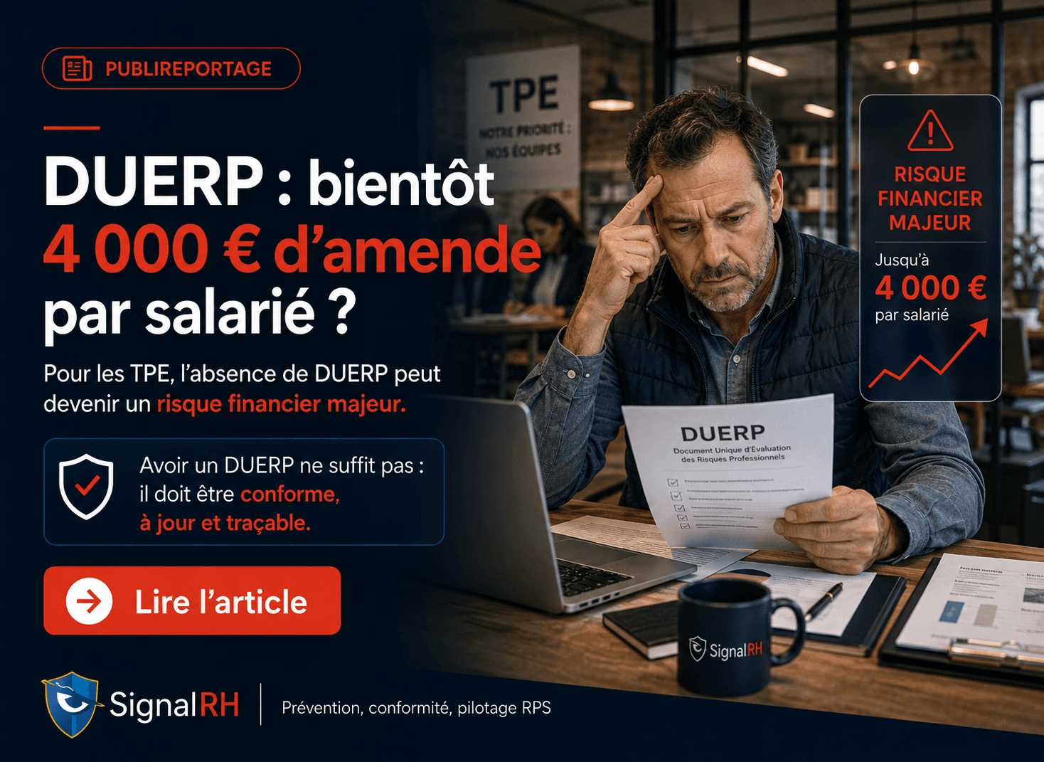 DUERP : la nouvelle bombe financière que les patrons de TPE ne doivent pas sous-estimer